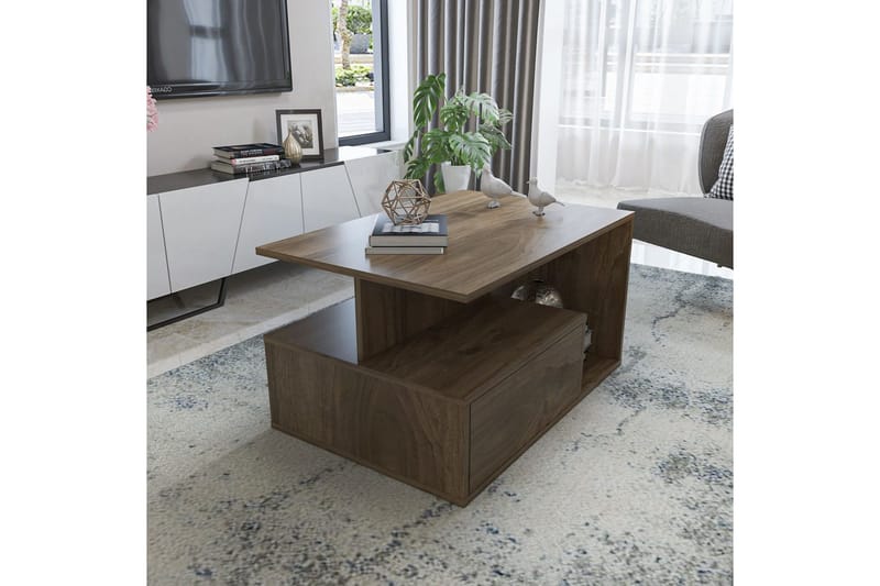 Bulvari Soffbord 90 cm - Valnöt - Möbler - Bord & matgrupp - Soffbord