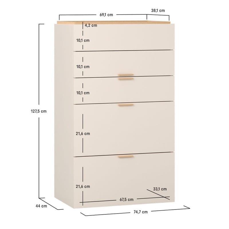 Byrå med lådor 4 You Fresh - Ek - Möbler - Bord & matgrupp - Sminkbord & toalettbord