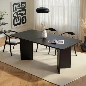 Cadron Matbord 180 cm Rektangulär - Trä Svart - Möbler - Bord & matgrupp - Matbord & köksbord