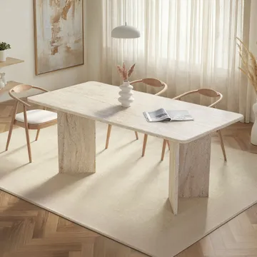 Cadron Matbord 180 cm Rektangulär - Travertin - Möbler - Bord & matgrupp - Matbord & köksbord