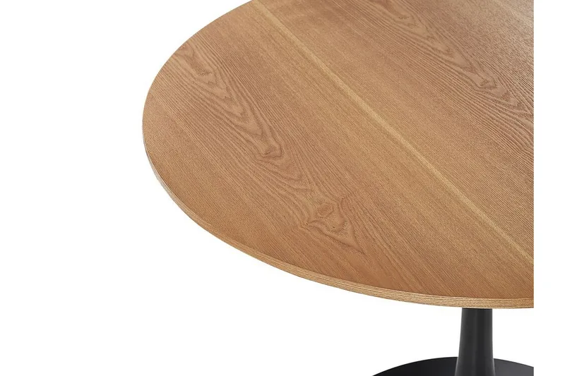 Calmar Matbord 90 cm Rund - Ljusbrun/Svart - Möbler - Bord & matgrupp - Matbord & köksbord
