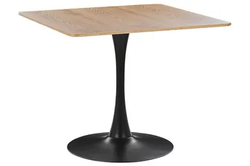 Calmar Matbord 90x90 cm - Ljusbrun/Svart - Möbler - Bord & matgrupp - Matbord & köksbord