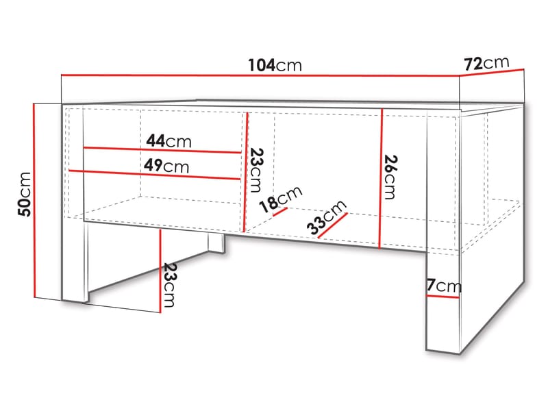Calvenn Soffbord 104 cm - Möbler - Bord & matgrupp - Soffbord - Soffbord med förvaring