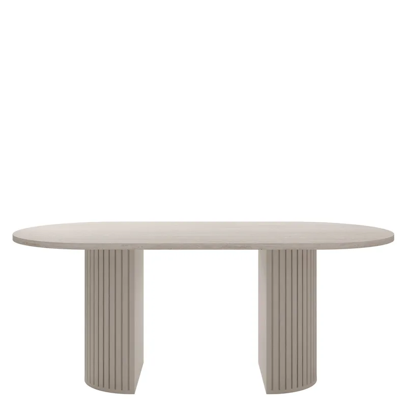 Calvion Matbord 90x75 cm, Travertin, beige