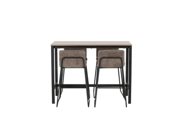 Camden Barbord 60x120 cm med 4 Bisbee Stolar - Mörkgrå - Möbler - Bord & matgrupp - Barbord & ståbord