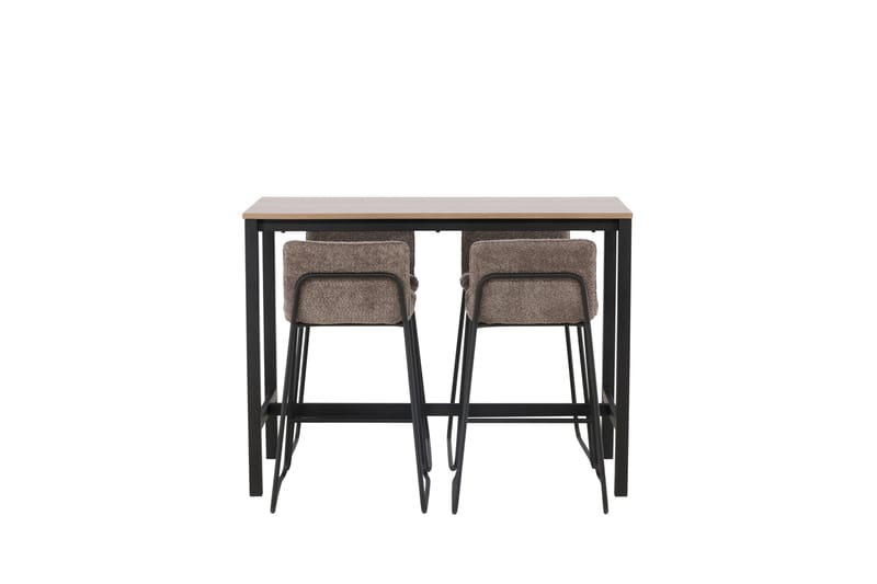 Camden Barbord 60x120 cm med 4 Bisbee Stolar - Mörkgrå - Möbler - Bord & matgrupp - Barbord & ståbord