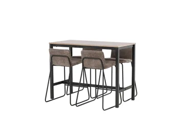 Camden Barbord 60x120 cm med 4 Bisbee Stolar - Mörkgrå - Möbler - Bord & matgrupp - Barbord & ståbord