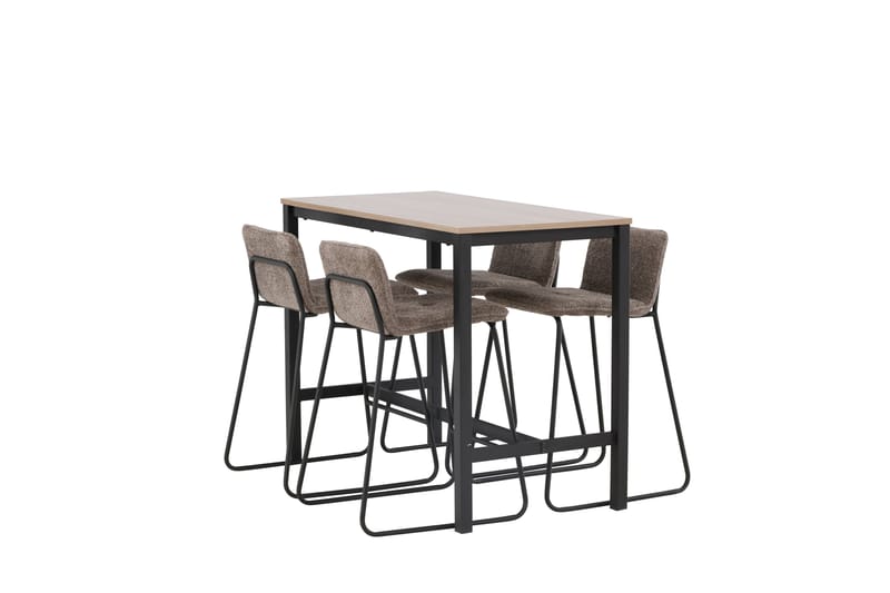 Camden Barbord 60x120 cm med 4 Bisbee Stolar - Mörkgrå - Möbler - Bord & matgrupp - Barbord & ståbord