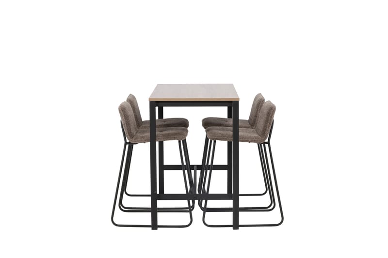 Camden Barbord 60x120 cm med 4 Bisbee Stolar - Mörkgrå - Möbler - Bord & matgrupp - Barbord & ståbord