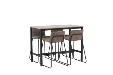 Camden Barbord 60x120 cm med 4 Bisbee Stolar - Mörkgrå - Möbler - Bord & matgrupp - Barbord & ståbord