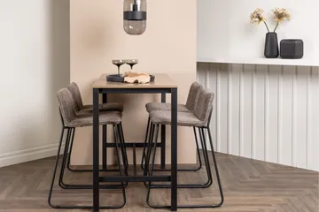 Camden Barbord 60x120 cm med 4 Bisbee Stolar - Mörkgrå - Möbler - Bord & matgrupp - Barbord & ståbord