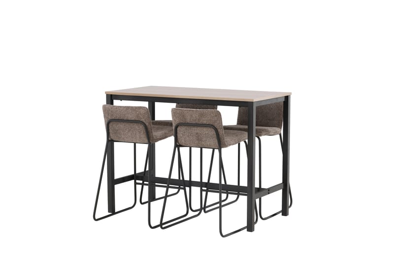 Camden Barbord 60x120 cm med 4 Bisbee Stolar - Mörkgrå - Möbler - Bord & matgrupp - Barbord & ståbord