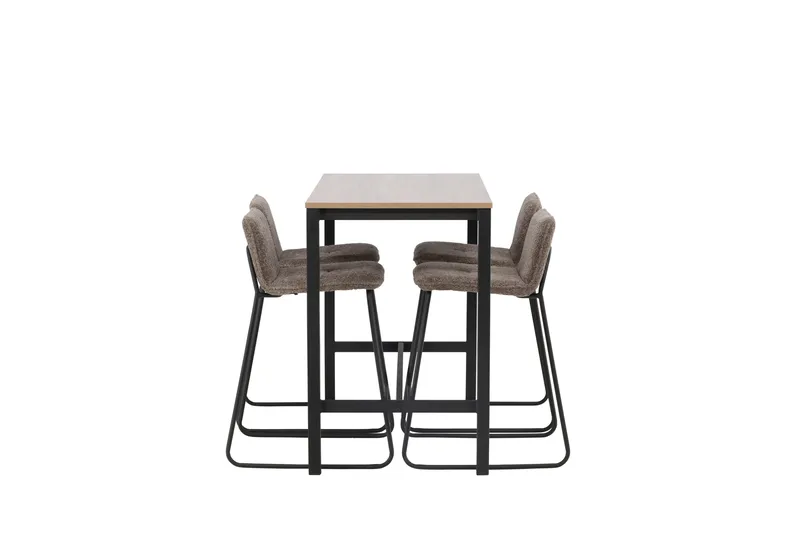 Camden Barbord 60x120 cm med 4 Bisbee Stolar - Mörkgrå - Möbler - Bord & matgrupp - Barbord & ståbord