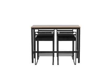 Camden Barbord 60x120 cm med 4 Opelika Stolar - Svart - Möbler - Bord & matgrupp - Barbord & ståbord