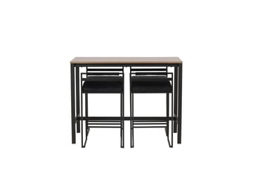 Camden Barbord 60x120 cm med 4 Opelika Stolar - Svart - Möbler - Bord & matgrupp - Barbord & ståbord