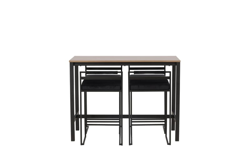 Camden Barbord 60x120 cm med 4 Opelika Stolar - Svart - Möbler - Bord & matgrupp - Barbord & ståbord