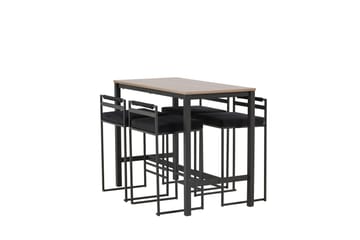 Camden Barbord 60x120 cm med 4 Opelika Stolar - Svart - Möbler - Bord & matgrupp - Barbord & ståbord