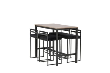 Camden Barbord 60x120 cm med 4 Opelika Stolar - Svart - Möbler - Bord & matgrupp - Barbord & ståbord