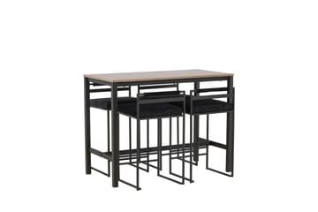 Camden Barbord 60x120 cm med 4 Opelika Stolar - Svart - Möbler - Bord & matgrupp - Barbord & ståbord