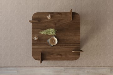 Campwell Soffbord 90 cm Kvadratisk - Valnöt - Möbler - Bord & matgrupp - Soffbord