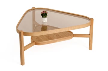 Capella Soffbord 95x48x95 cm - Ek transparent - Möbler - Bord & matgrupp - Soffbord