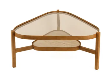 Capella Soffbord 95x48x95 cm - Valnöt och travertin - Möbler - Bord & matgrupp - Soffbord