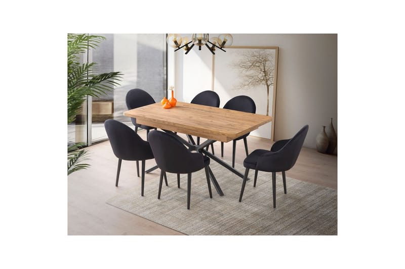 Cassel Matbord 160 cm Rektangulär - Brun - Möbler - Bord & matgrupp - Matbord & köksbord