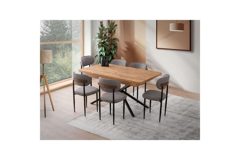 Cassel Matbord 160 cm Rektangulär - Brun - Möbler - Bord & matgrupp - Matbord & köksbord