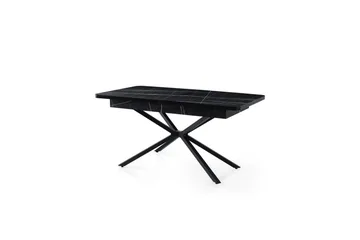 Cassel Matbord 160 cm Rektangulär - Svart/Vit - Möbler - Bord & matgrupp - Matbord & köksbord