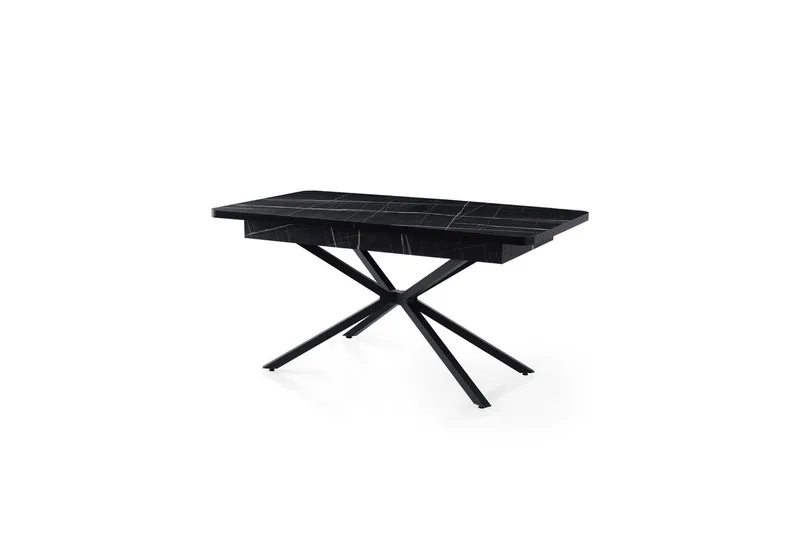 Cassel Matbord 160 cm Rektangulär - Svart/Vit - Möbler - Bord & matgrupp - Matbord & köksbord