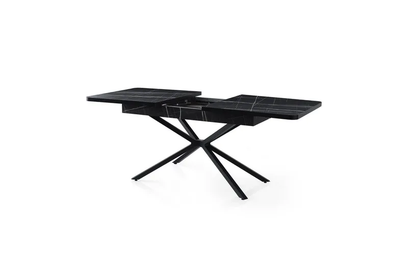 Cassel Matbord 160 cm Rektangulär - Svart/Vit - Möbler - Bord & matgrupp - Matbord & köksbord