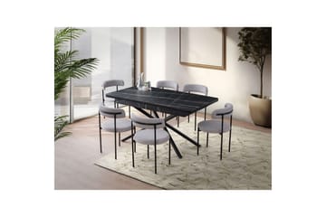 Cassel Matbord 160 cm Rektangulär - Svart/Vit - Möbler - Bord & matgrupp - Matbord & köksbord