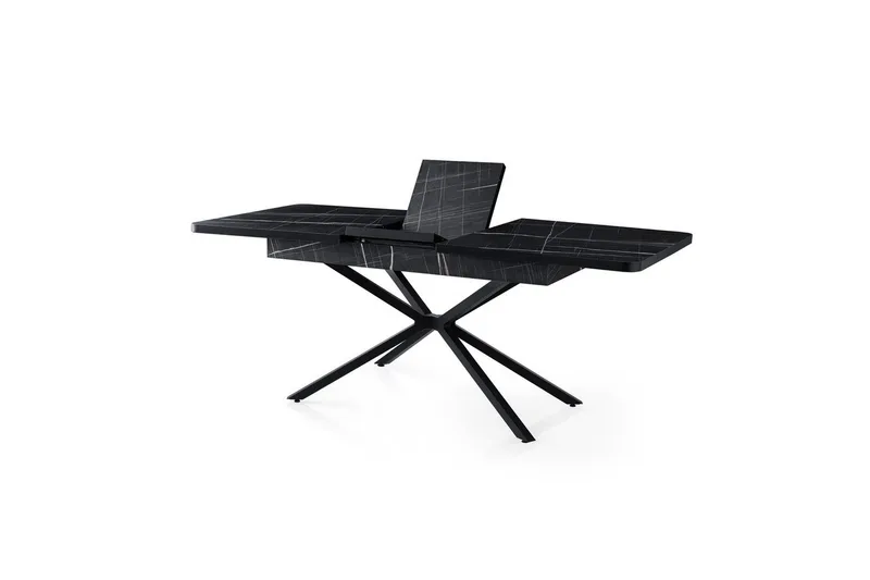 Cassel Matbord 160 cm Rektangulär - Svart/Vit - Möbler - Bord & matgrupp - Matbord & köksbord