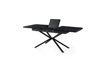 Cassel Matbord 160 cm Rektangulär - Svart/Vit - Möbler - Bord & matgrupp - Matbord & köksbord