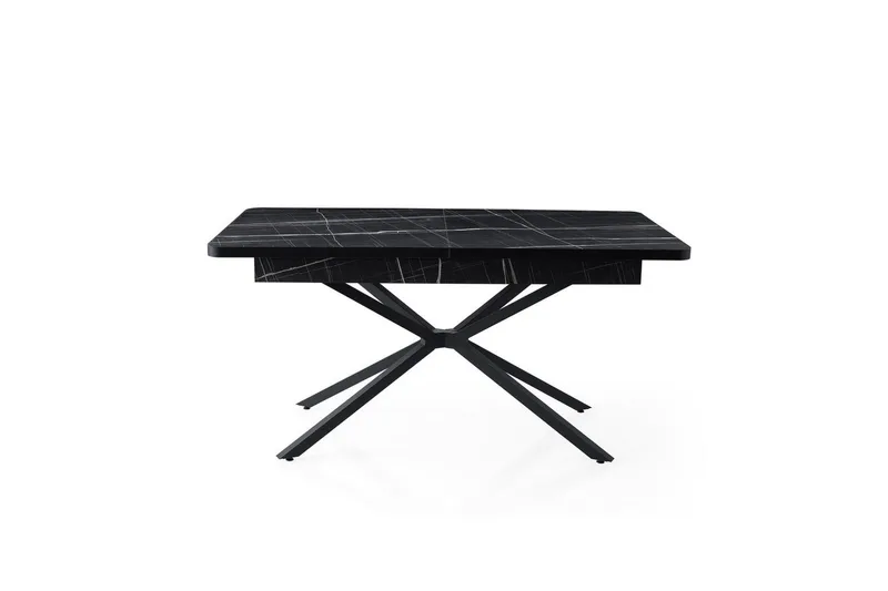 Cassel Matbord 160 cm Rektangulär - Svart/Vit - Möbler - Bord & matgrupp - Matbord & köksbord