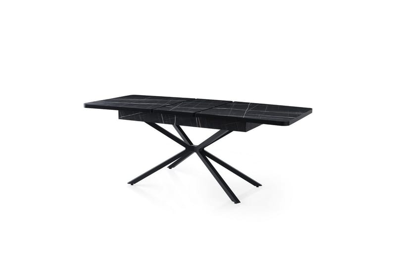 Cassel Matbord 160 cm Rektangulär, Svart/Vit