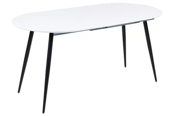 Castellana Matbord Förlängningsbart 120-160x80 cm - Vit/Svart - Möbler - Bord & matgrupp - Matbord & köksbord