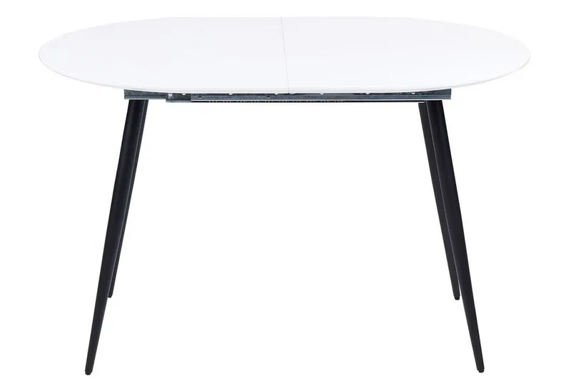 Castellana Matbord Förlängningsbart 120-160x80 cm - Vit/Svart - Möbler - Bord & matgrupp - Matbord & köksbord
