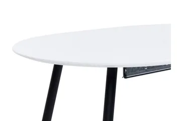 Castellana Matbord Förlängningsbart 120-160x80 cm - Vit/Svart - Möbler - Bord & matgrupp - Matbord & köksbord