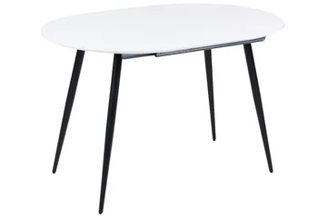 Castellana Matbord Förlängningsbart 120-160x80 cm - Vit/Svart - Möbler - Bord & matgrupp - Matbord & köksbord
