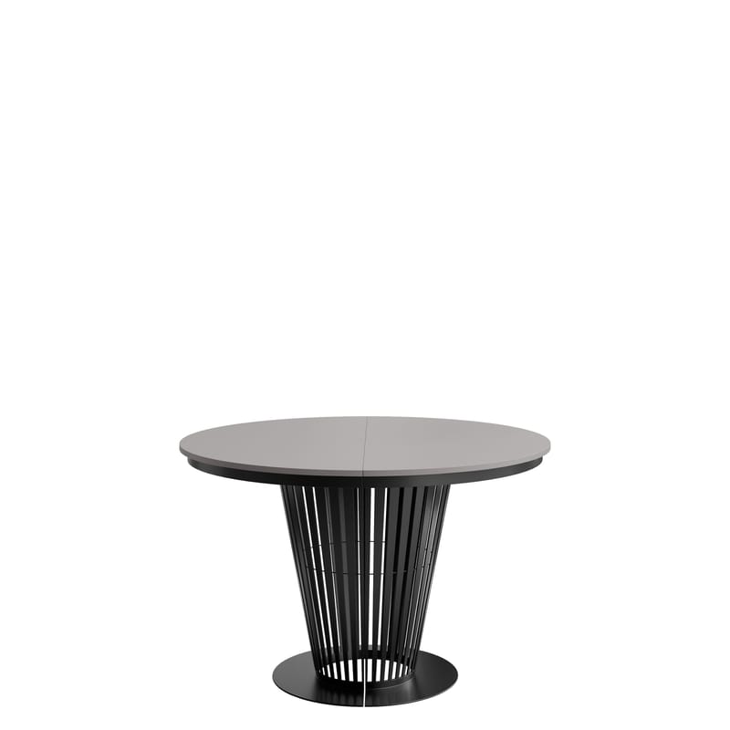 Cedra Runt Matbord 100-176 cm, svart, grå