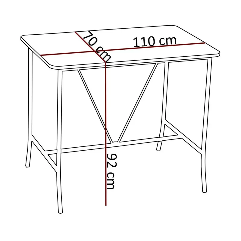Cenanwesh Barbord - Valnöt - Möbler - Bord & matgrupp - Barbord & ståbord