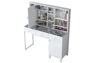 Ceris Sminkbord 120 cm - Vit - Möbler - Bord & matgrupp - Sminkbord & toalettbord