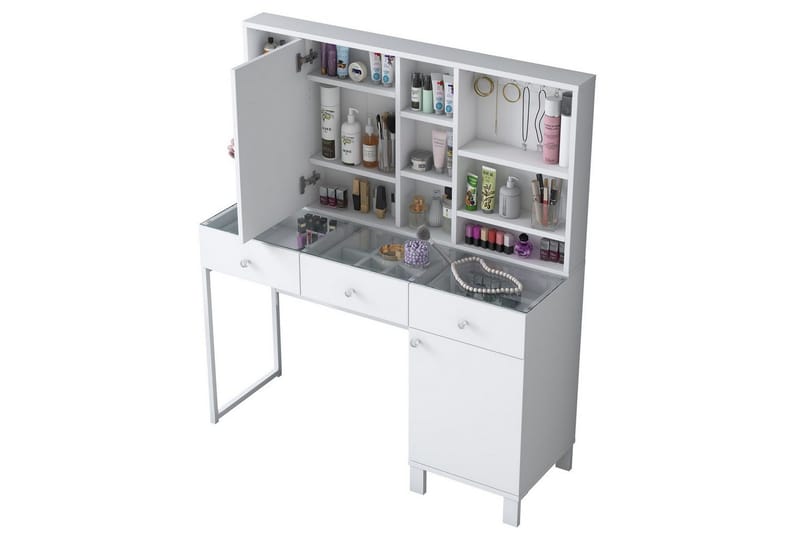 Ceris Sminkbord 120 cm - Vit - Möbler - Bord & matgrupp - Sminkbord & toalettbord