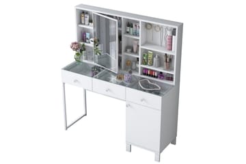 Ceris Sminkbord 120 cm - Vit - Möbler - Bord & matgrupp - Sminkbord & toalettbord