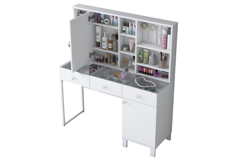 Ceris Sminkbord 120 cm - Vit - Möbler - Bord & matgrupp - Sminkbord & toalettbord