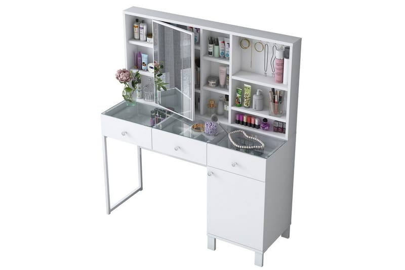 Ceris Sminkbord 120 cm - Vit - Möbler - Bord & matgrupp - Sminkbord & toalettbord