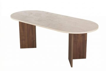 Ceylin Matbord 200x75x90 cm - Travertine Walnut - Möbler - Bord & matgrupp - Matbord & köksbord
