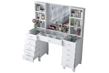 Ceylon Sminkbord 120 cm - Vit - Möbler - Bord & matgrupp - Sminkbord & toalettbord