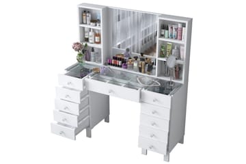 Ceylon Sminkbord 120 cm - Vit - Möbler - Bord & matgrupp - Sminkbord & toalettbord
